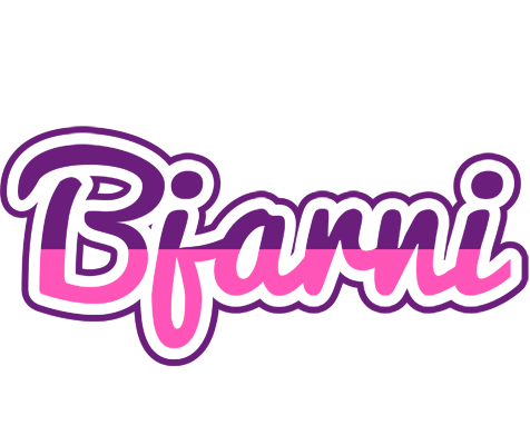 Bjarni cheerful logo