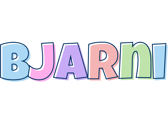 Bjarni pastel logo