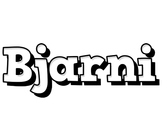 Bjarni snowing logo