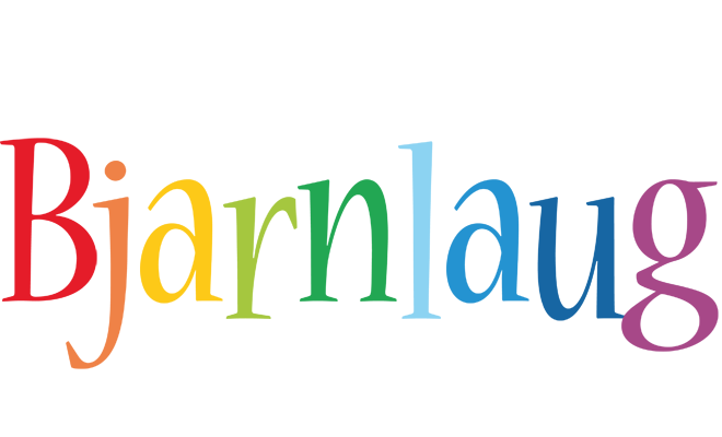 Bjarnlaug birthday logo