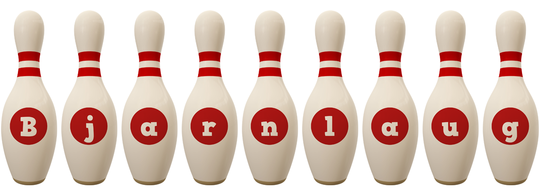 Bjarnlaug bowling-pin logo