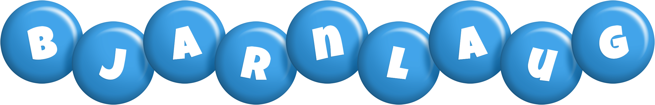 Bjarnlaug candy-blue logo