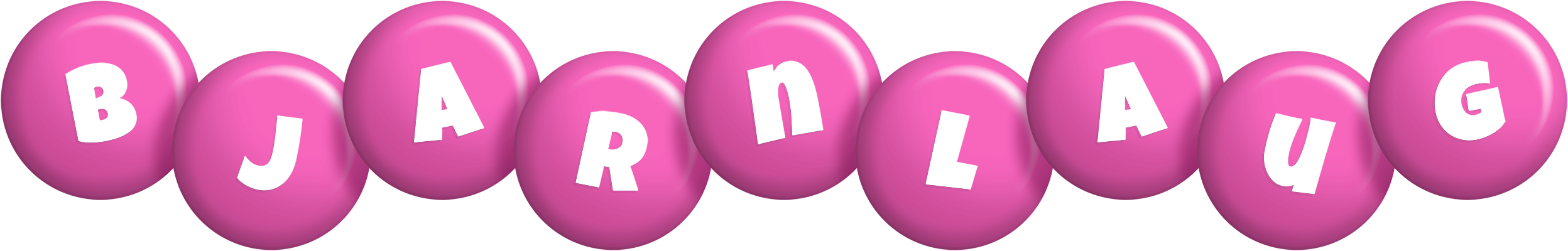Bjarnlaug candy-pink logo