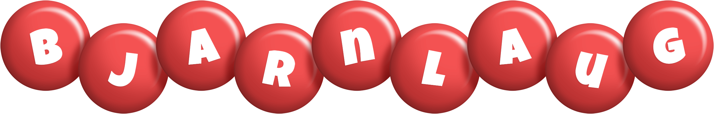 Bjarnlaug candy-red logo