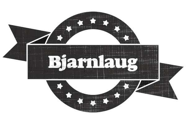 Bjarnlaug grunge logo
