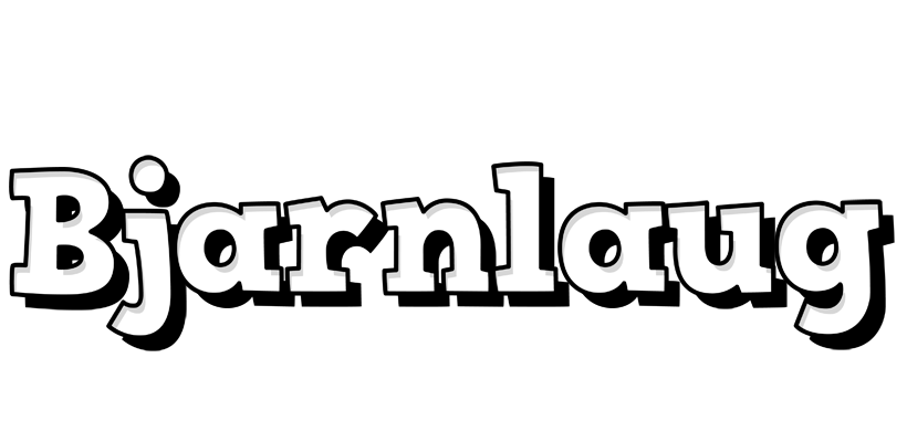 Bjarnlaug snowing logo