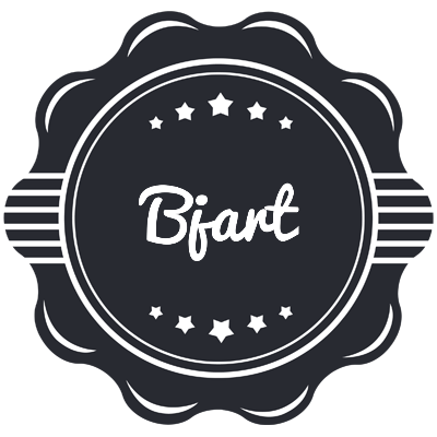 Bjart badge logo