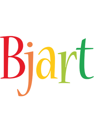 Bjart birthday logo