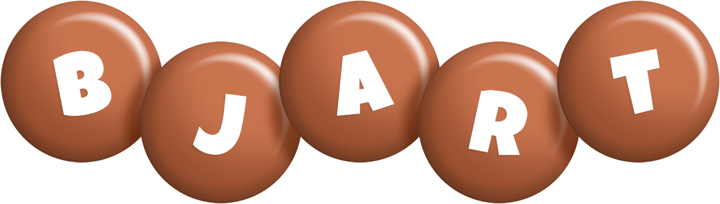 Bjart candy-brown logo