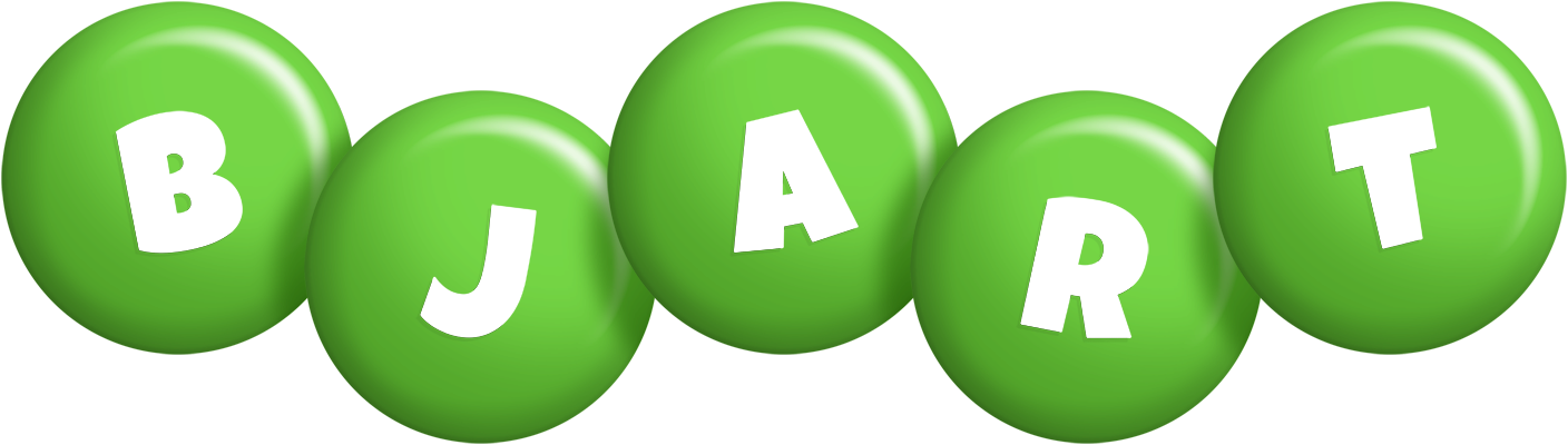 Bjart candy-green logo