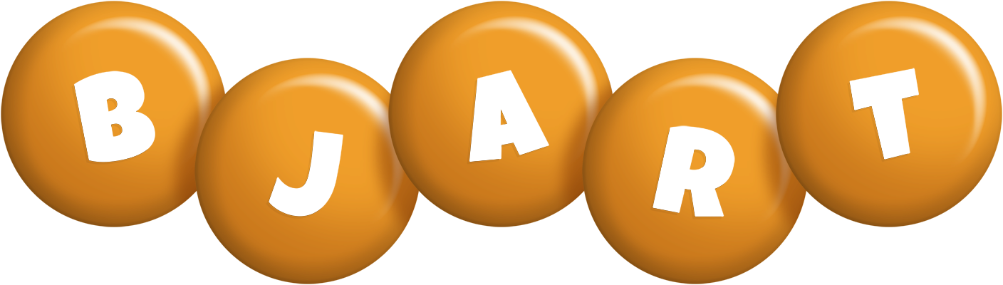 Bjart candy-orange logo