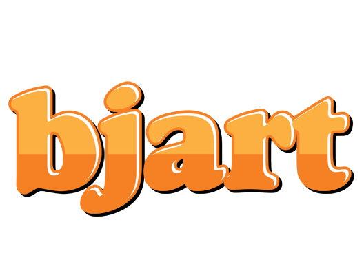 Bjart orange logo