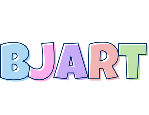 Bjart pastel logo