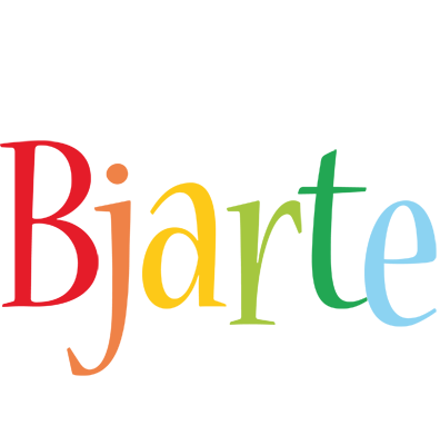 Bjarte birthday logo