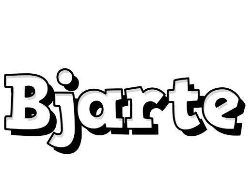 Bjarte snowing logo