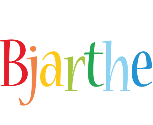 Bjarthe birthday logo