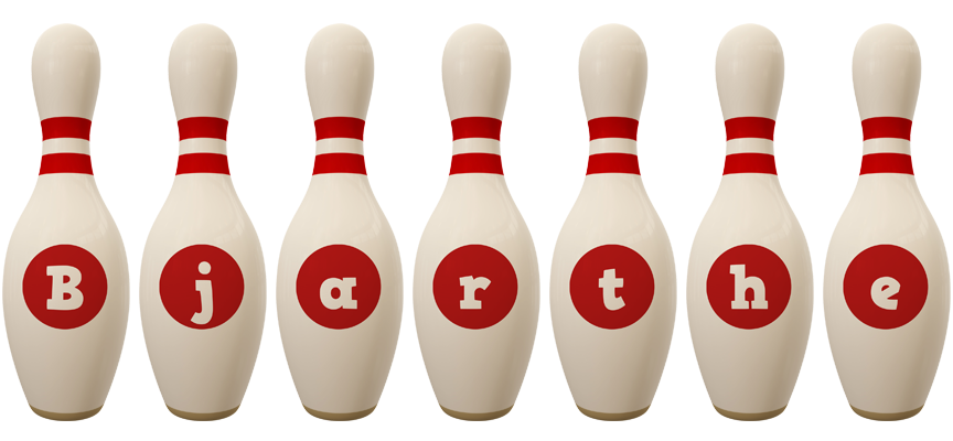 Bjarthe bowling-pin logo