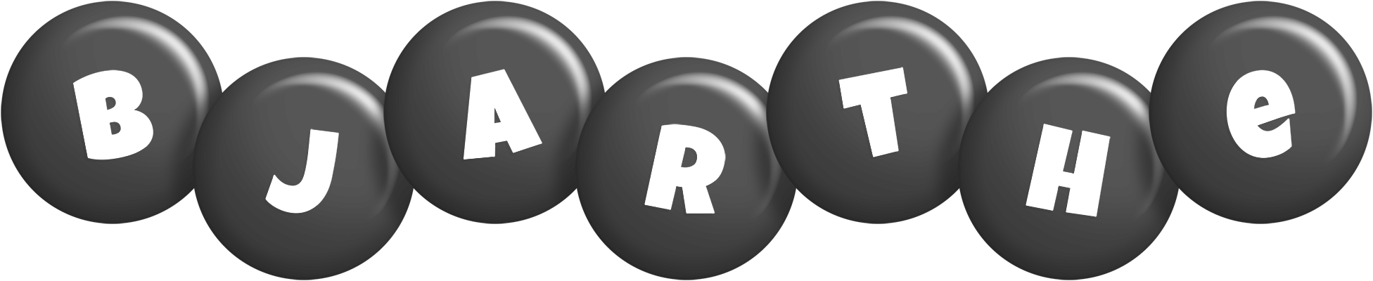 Bjarthe candy-black logo