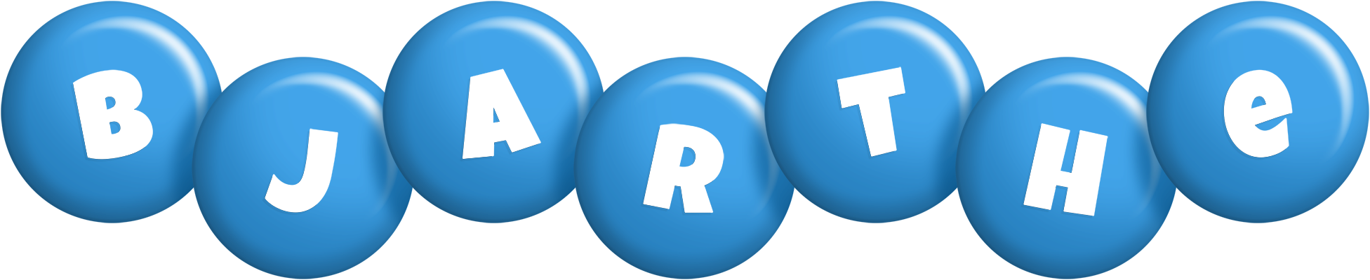 Bjarthe candy-blue logo
