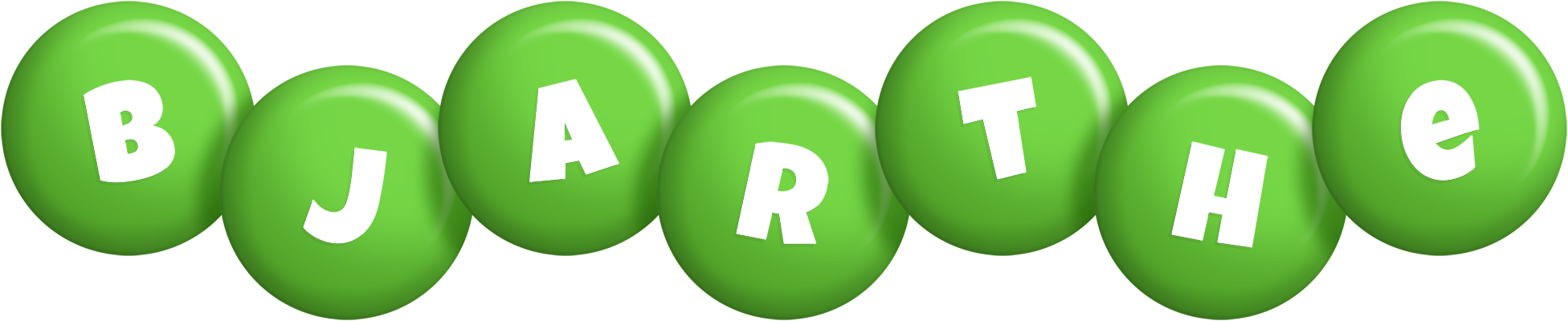 Bjarthe candy-green logo