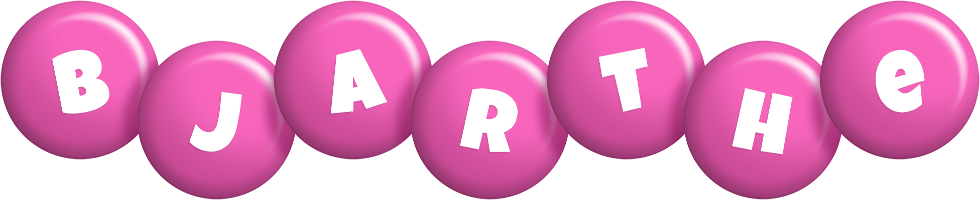 Bjarthe candy-pink logo