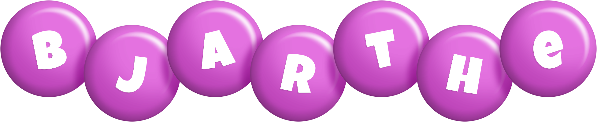 Bjarthe candy-purple logo