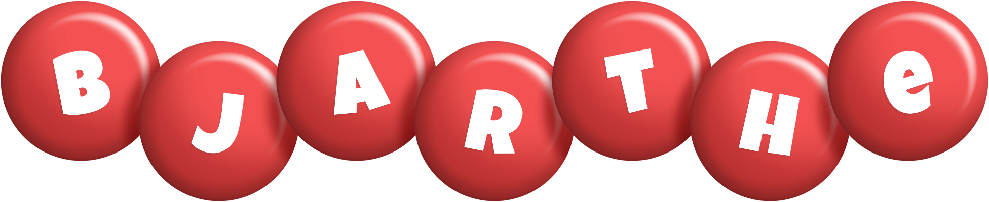 Bjarthe candy-red logo
