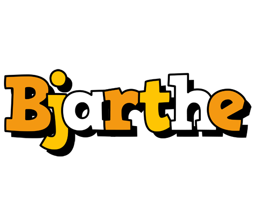 Bjarthe cartoon logo