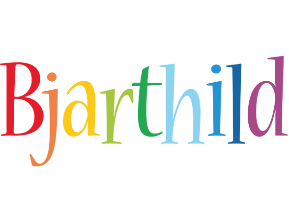 Bjarthild birthday logo