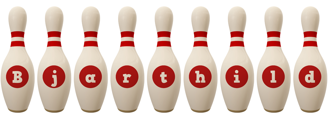 Bjarthild bowling-pin logo