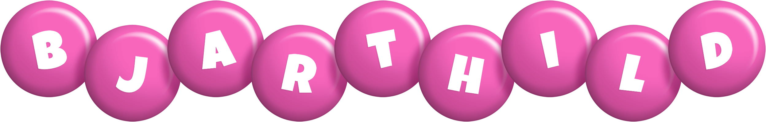 Bjarthild candy-pink logo