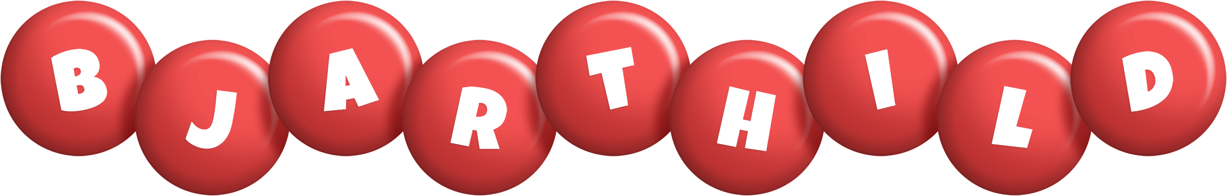 Bjarthild candy-red logo