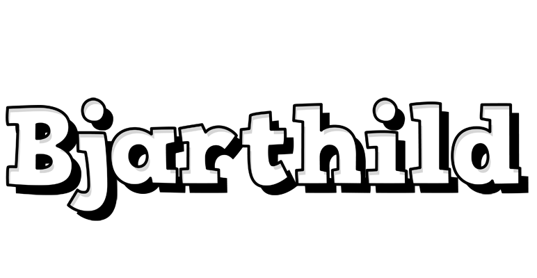 Bjarthild snowing logo
