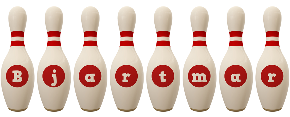 Bjartmar bowling-pin logo