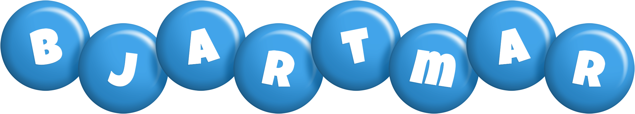 Bjartmar candy-blue logo
