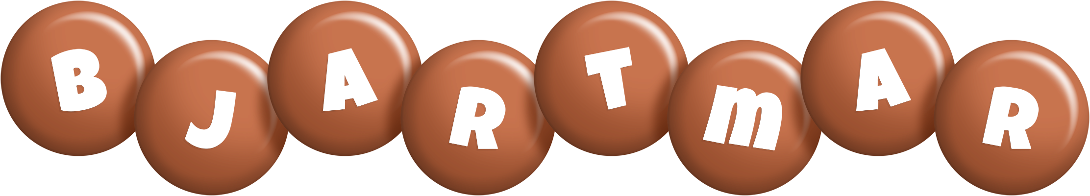 Bjartmar candy-brown logo