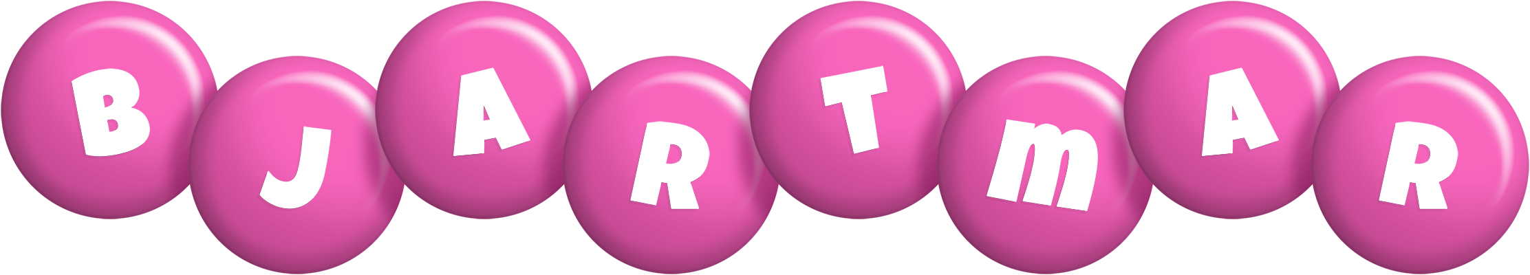 Bjartmar candy-pink logo