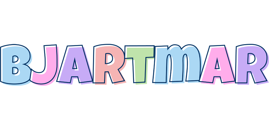 Bjartmar pastel logo