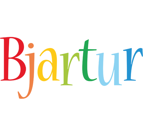 Bjartur birthday logo