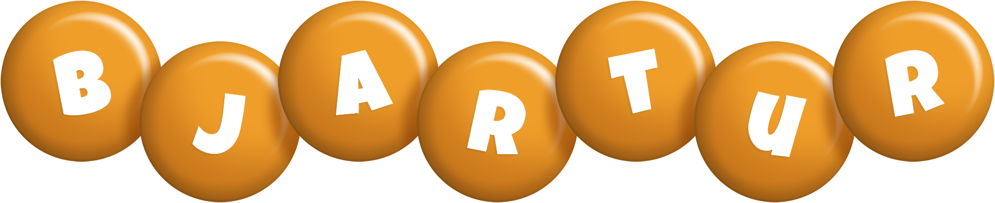 Bjartur candy-orange logo