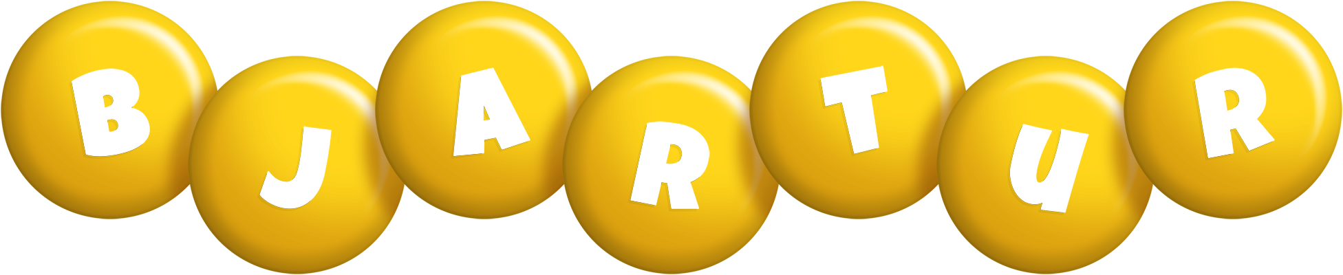 Bjartur candy-yellow logo
