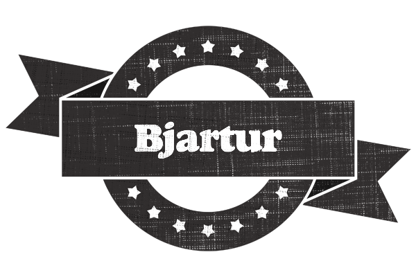 Bjartur grunge logo