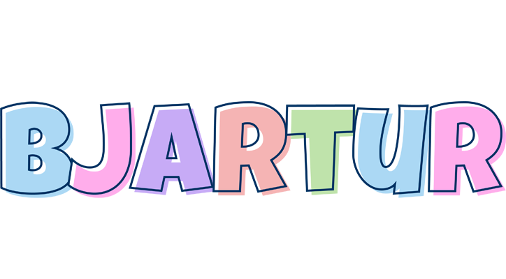 Bjartur pastel logo