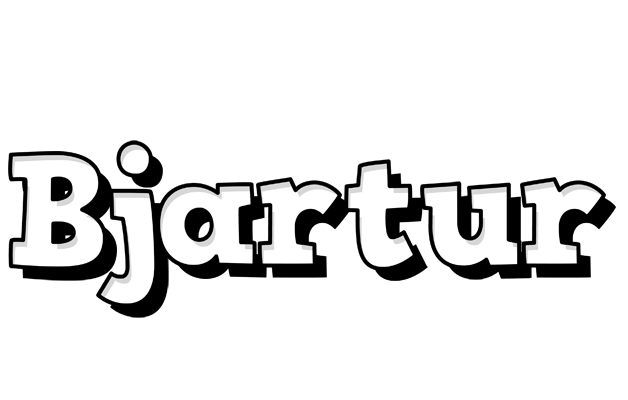 Bjartur snowing logo