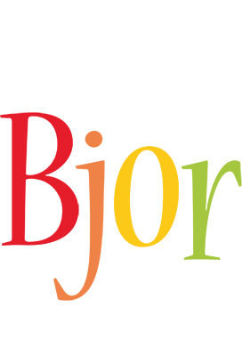 Bjor birthday logo