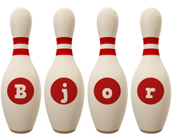 Bjor bowling-pin logo