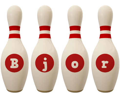 Bjor bowling-pin logo