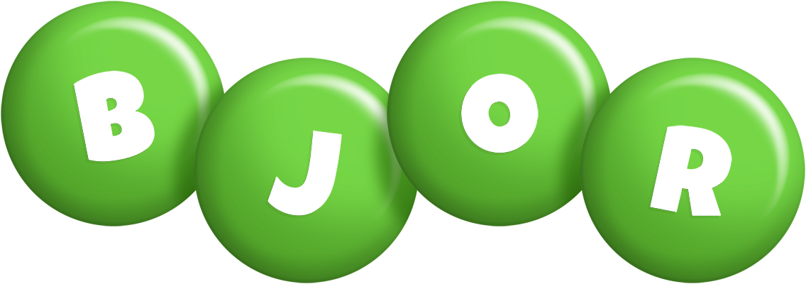 Bjor candy-green logo