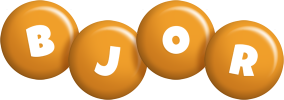 Bjor candy-orange logo