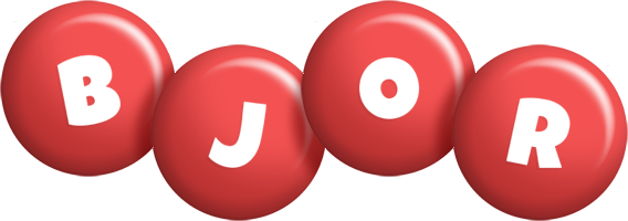 Bjor candy-red logo